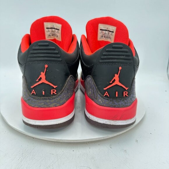 Nike Air Jordan 3 III Retro Crimson Size 12 136064-005 Black Red Bright Shoes - Picture 5 of 11